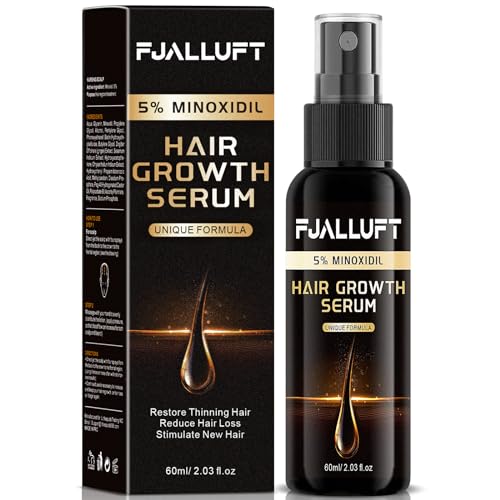 5% Minoxidil for Men and Women Hair Growth Serum – Stop Thinning and Hair Loss, Hair Loss Treatments, Hair Regrowth Treatment for Thicker Longer Fuller Hair, 60ml