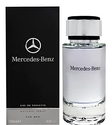 Mercedes-Benz For Men – Elegant Fragrance With Woody, Sensual Musky Notes – Mesmerize The Senses With Original Luxury Eau De Toilette Spray – Endless Day Through Night Scent Payoff – 4 OZ