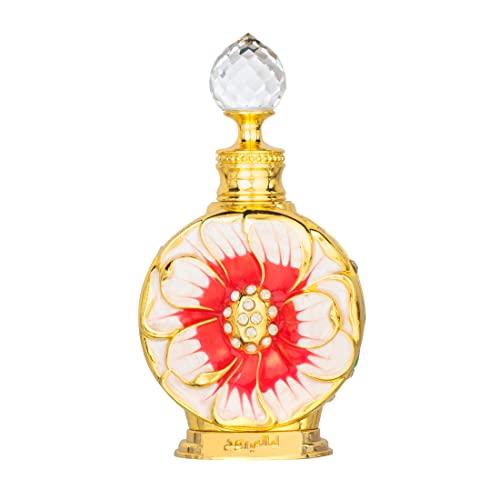 Swiss Arabian Layali Rouge For Women – Floral, Fruity Gourmand Concentrated Perfume Oil – Luxury Fragrance From Dubai – Long Lasting Artisan Perfume With Notes Of Papaya, Peach, And Coconut – 0.5 Oz
