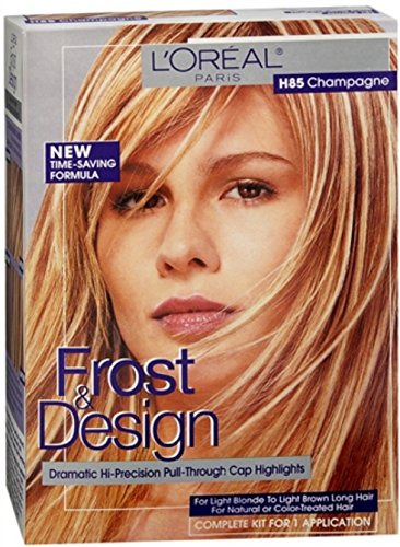 L’Oreal Paris Frost and Design Cap Hair Highlights For Long Hair, H85 Champagne, 1 kit