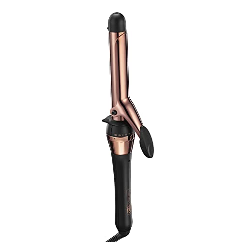 CONAIR INFINITIPRO Rose Gold Titanium 1-Inch Curling Iron, 1-inch barrel produces classic curls – for use on short, medium, and long hair