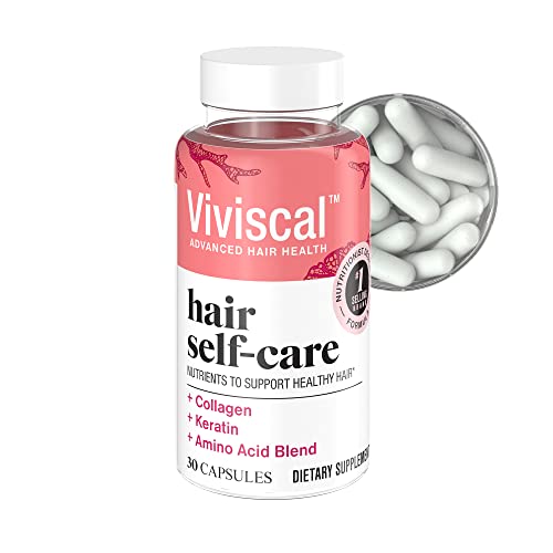 Viviscal Hair Self-Care Supplement, Blend of Nutrients to Support Healthy Hair, Fortify Hair’s Natural Beauty and Support Keratin Formation, Hair Vitamins, 30ct – 1 Month