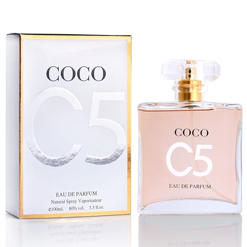 Coco C5 for Women Eau De Parfum – Pure Femininity in a Bottle – Delicate Floral Scents of Jasmine and May Rose – A Fragrance That Will Get You Noticed – Cruelty-Free Perfume Precious Gift for Women