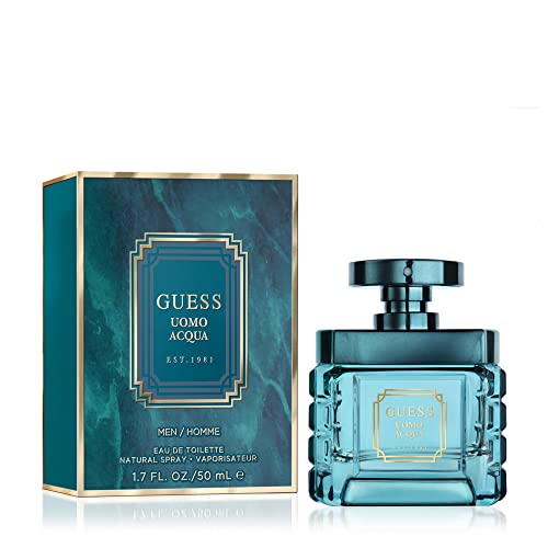 GUESS Uomo Acqua Eau de Toilette Cologne Spray For Men, 1.7 Fl. Oz.