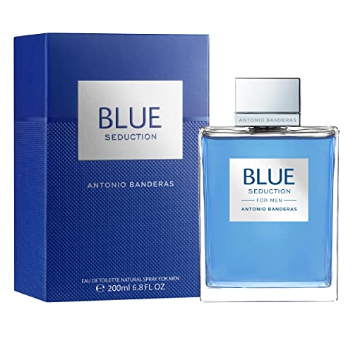 Antonio Banderas Perfumes – Blue Seduction – Eau de toilette for Men – Long Lasting – Fresh and Casual Fragance – Ideal for Day Wear – 6.7 Fl. Oz