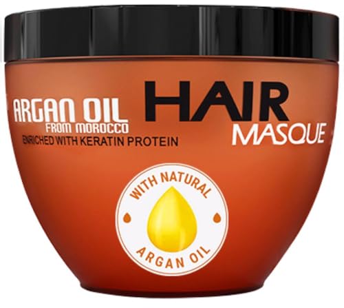 Moroccan Argan Oil Hair Mask – Sulfate Free, Anti Frizz Hydrating Care for Women and Men – Deep Moisturizing Conditioner Treatment for Color Treated, Curly, Damaged, Frizzy and Dry Hair