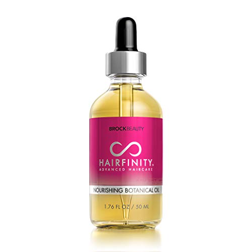 Hairfinity Botanical Hair Oil with Rosemary – Growth Treatment for Dry Damaged Hair and Scalp with Jojoba, Olive, Sweet Almond Oils – Silicone and Sulfate Free 1.76 oz