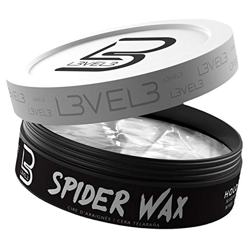 L3 Level 3 Spider Wax – Long Lasting and Strong Hold Improve your Hair Volume and Texture – Level Three Hair Wax for Men (150 ML, Spider Wax)