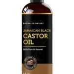 Brooklyn Botany Jamaican Black Castor Oil in Plastic Bottle for Hair Growth, Eyelashes & Eyebrows – 100% Pure and Natural Carrier Oil, Hair & Body Oil – Massage Oil for Aromatherapy – 8 Fl Oz