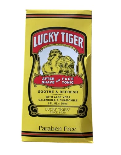 Lucky Tiger After Shave and Face Tonic 8 oz. (Pack of 6)