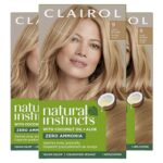 Clairol Natural Instincts Demi-Permanent Hair Dye, 9 Light Blonde Hair Color, Pack of 3